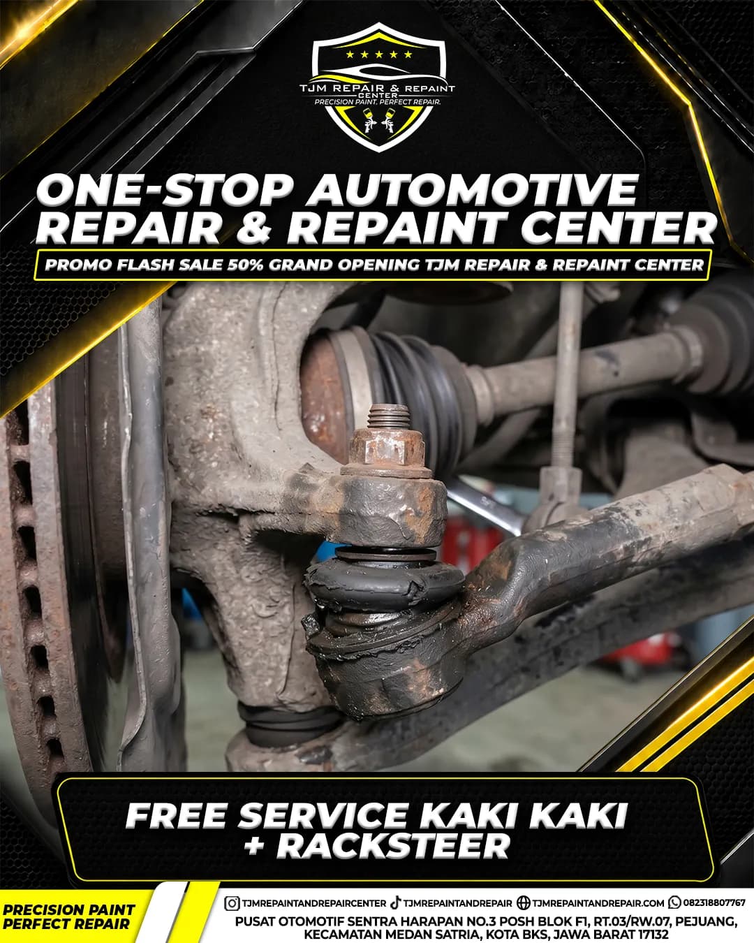 Free Service Kaki Kaki + Racksteer